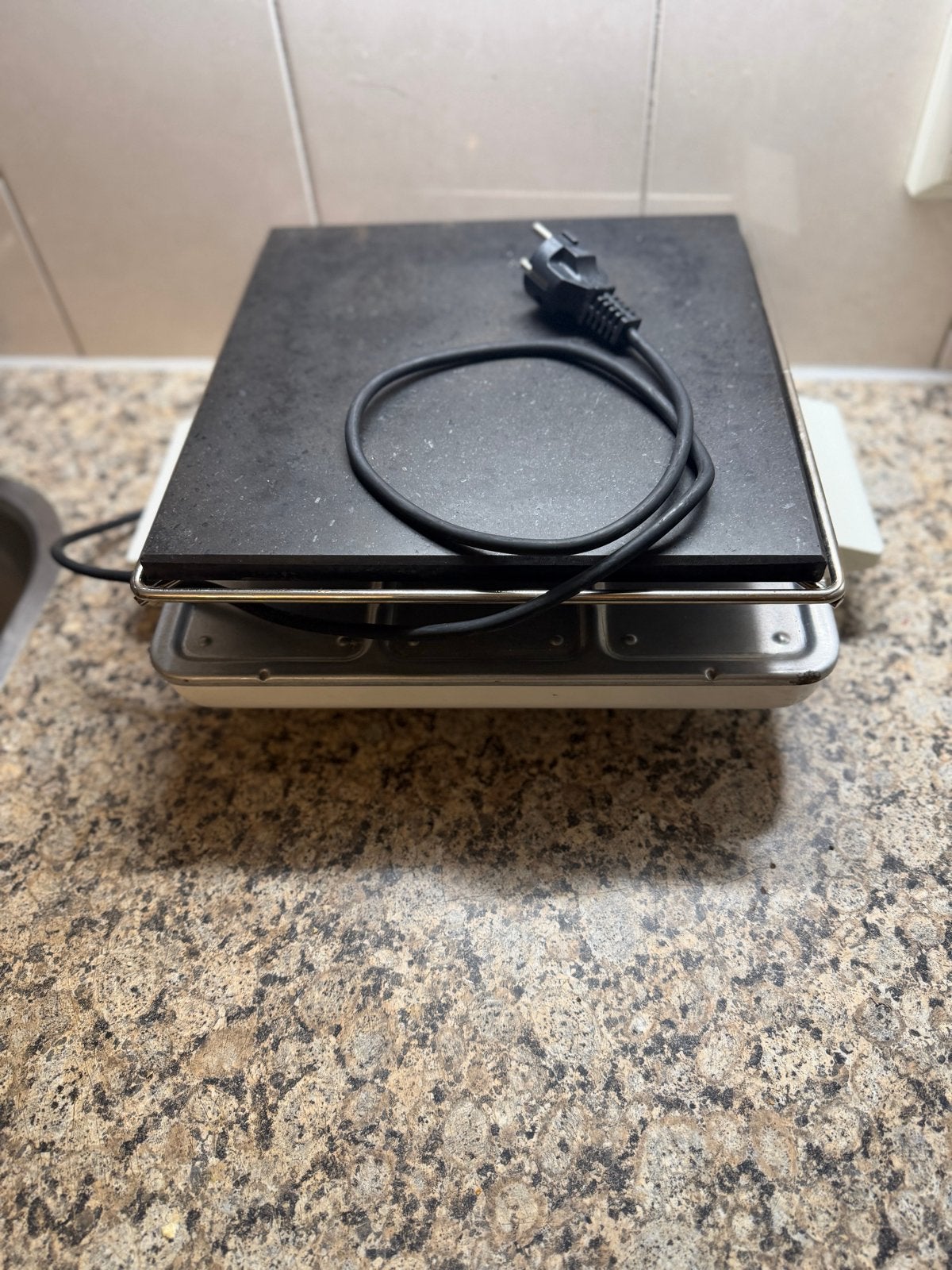 Tefal Type 1125 Serie 1 Elektrische Warmhoudplaat, Ophalen of Verzenden, Gebruikt, 4 t/m 7 personen