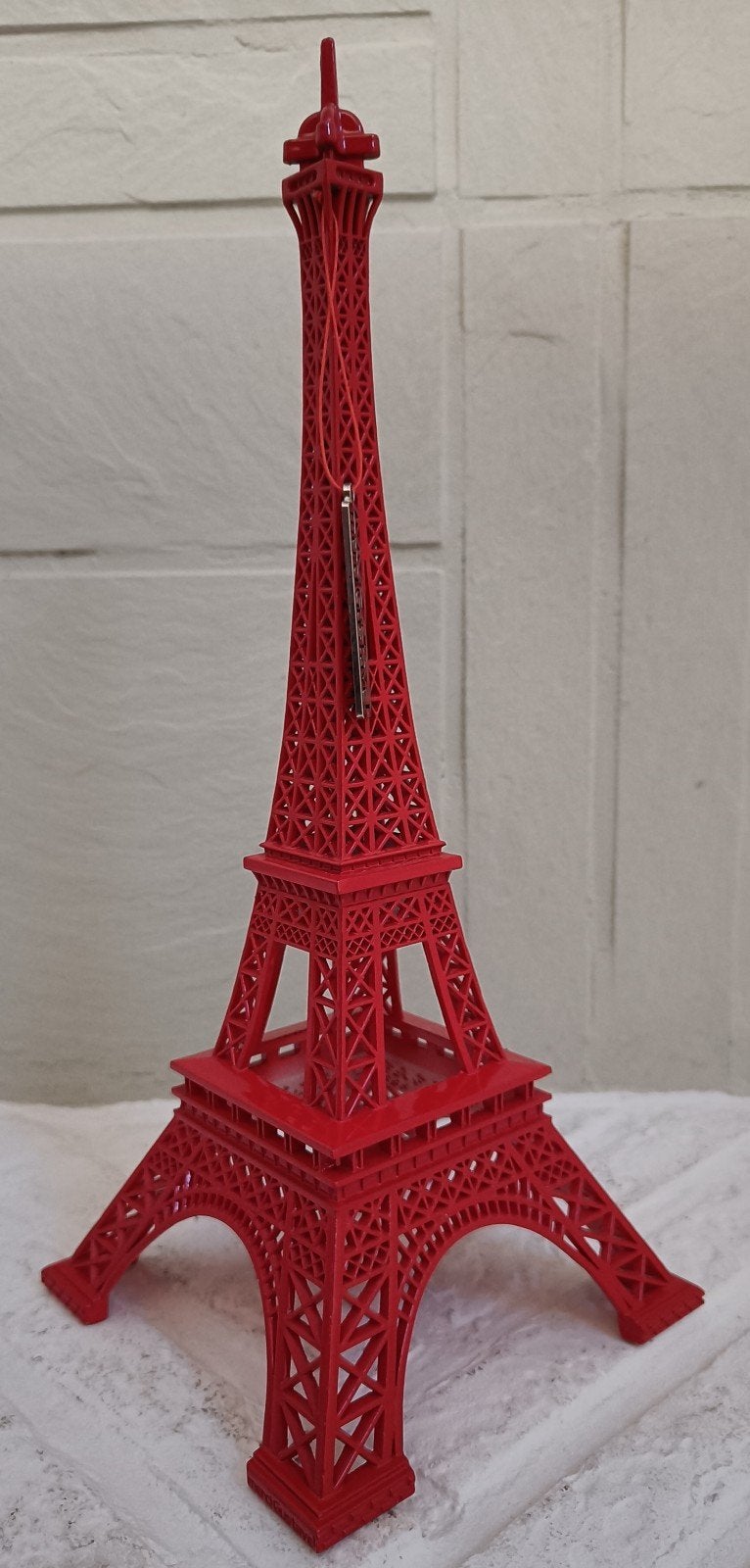 Rode Eiffeltoren - Merci Gustave - limited edition., Ophalen of Verzenden, Zo goed als nieuw, Rood, Metaal