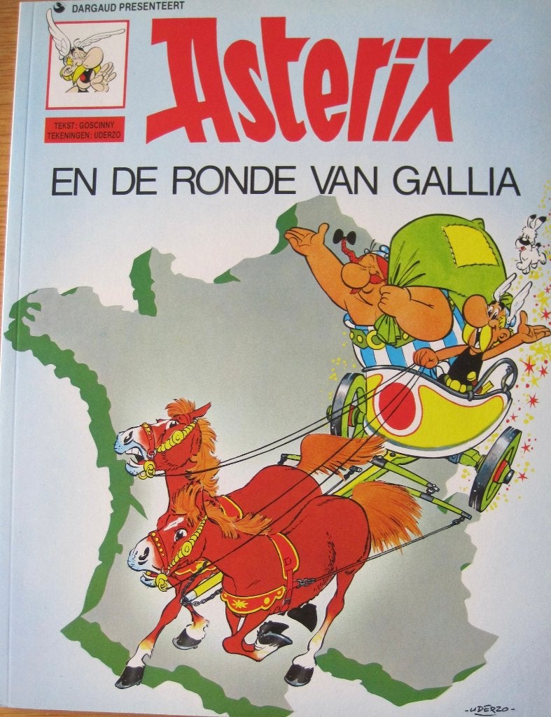 Asterix en de ronde van Gallia - uitgave Dargaud 1991, Eén stripboek, Ophalen of Verzenden, Zo goed als nieuw, Goscinny & Uderzo