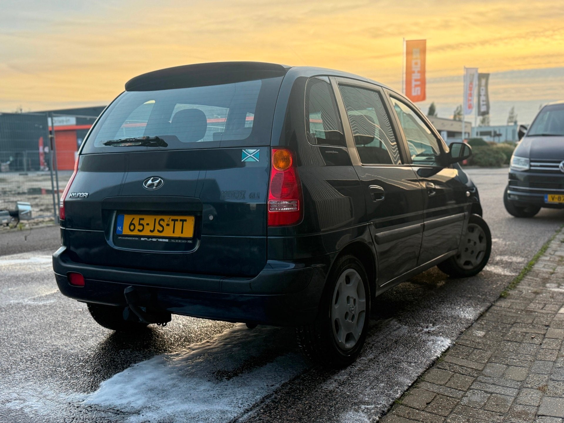 Hyundai Matrix 1.8i GLS Automaat, Auto's, Matrix, Gebruikt, 4 cilinders, Blauw