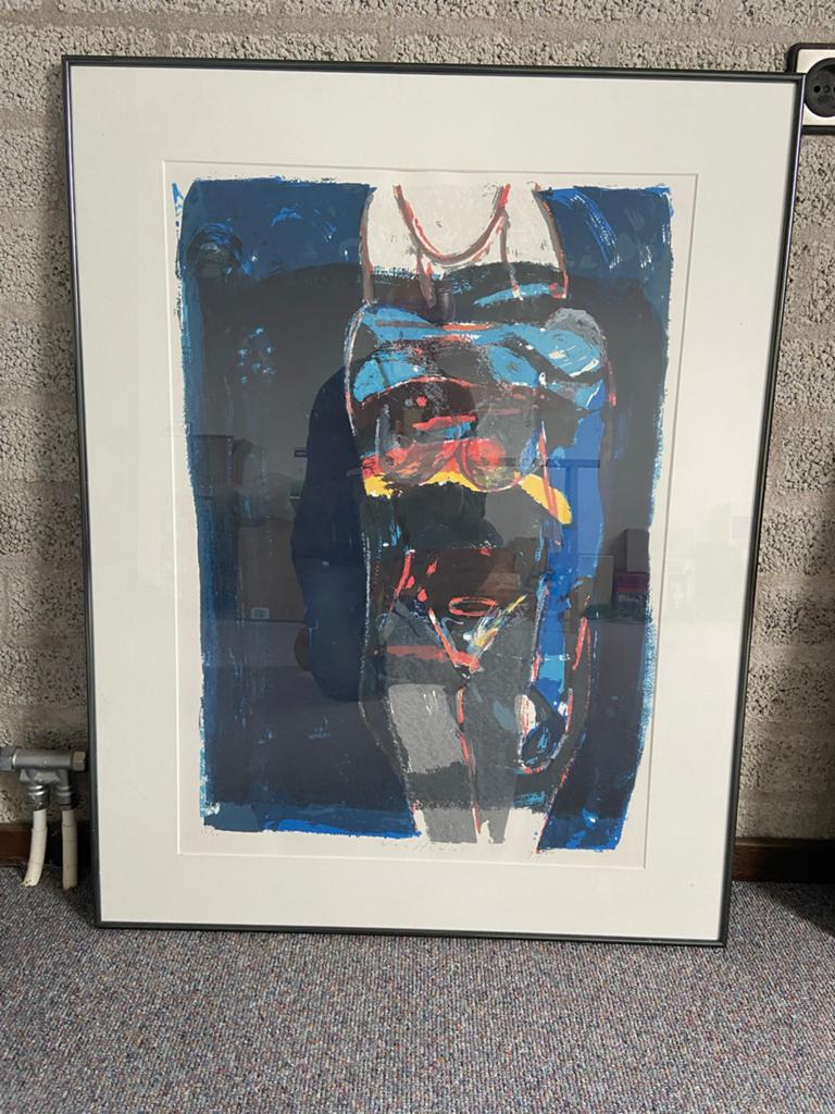 Piet Warffemius - Zeefdruk 32/40, gemengde techniek, 1990, Antiek en Kunst, Ophalen