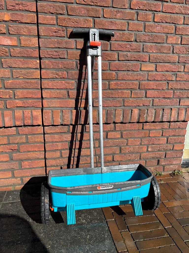 Gardena strooiwagen, Ophalen, Gebruikt
