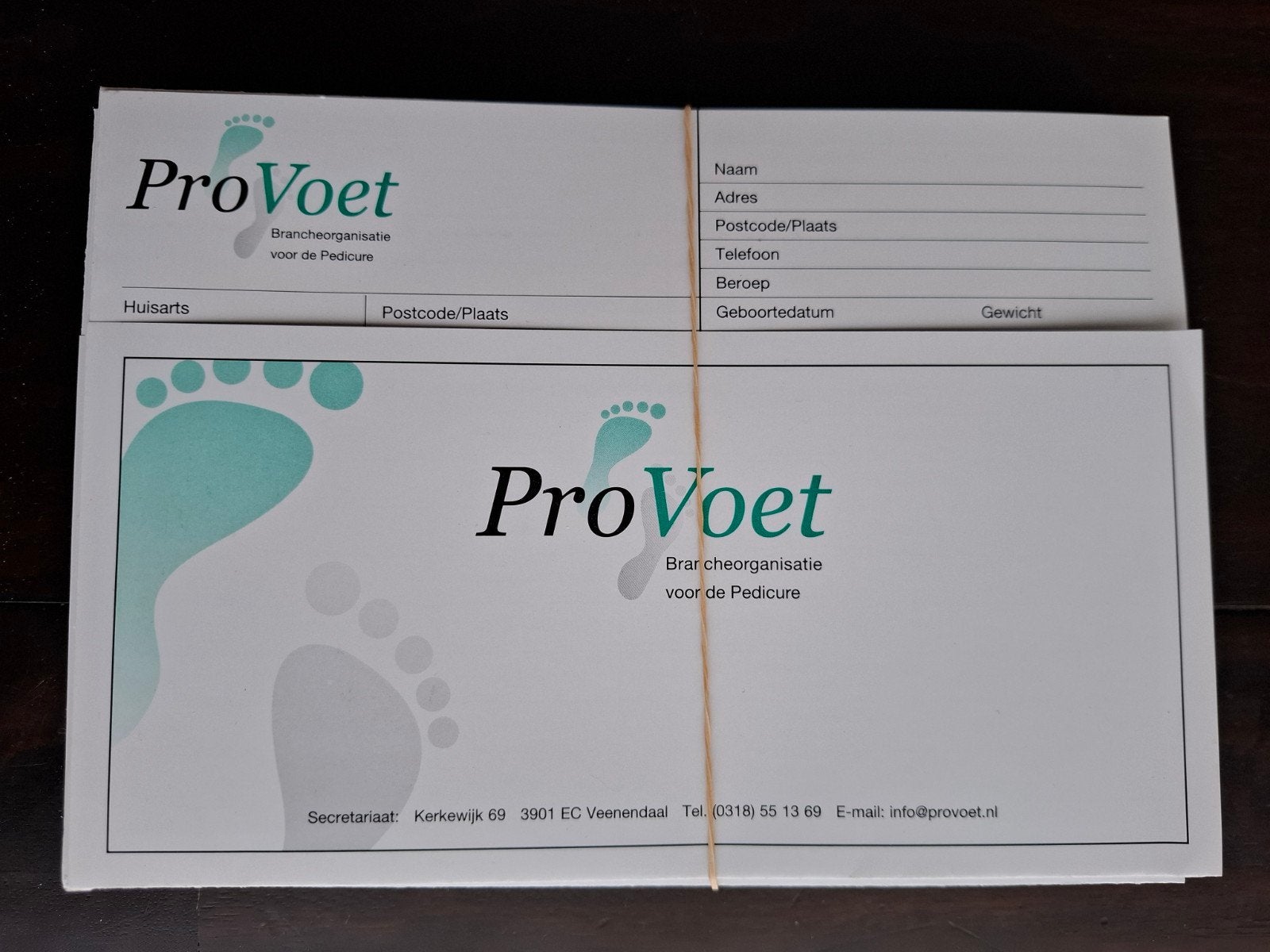 64 ongebruikte pedicure behandelkaarten ProVoet, Ophalen of Verzenden