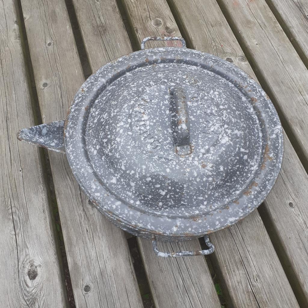 Emaille pan, Antiek en Kunst, Ophalen of Verzenden