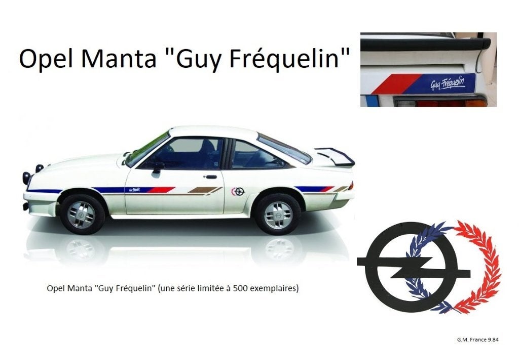 Opel Manta Guy Fréquelin editie folder informatie, Verzenden, Zo goed als nieuw, Opel
