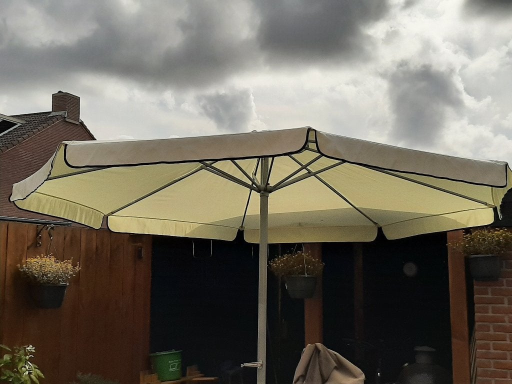 Parasol 3 meter, Ophalen, Gebruikt, Kantelbaar, Stokparasol