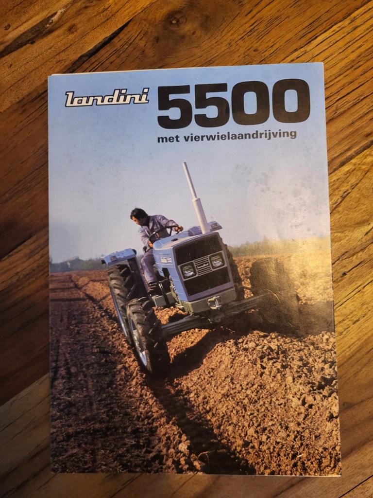 tractor folder Landini 5500, Ophalen of Verzenden, Zo goed als nieuw