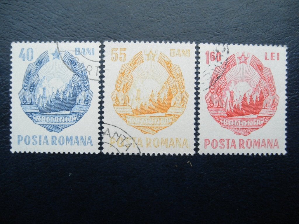 Postzegels Roemenië 1967 staatswapen., Ophalen of Verzenden, Overige landen, Gestempeld
