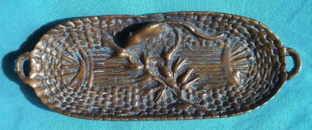 ART NOUVEAU SCHAALTJE MUIS KOREN KOPER, Antiek en Kunst, Verzenden