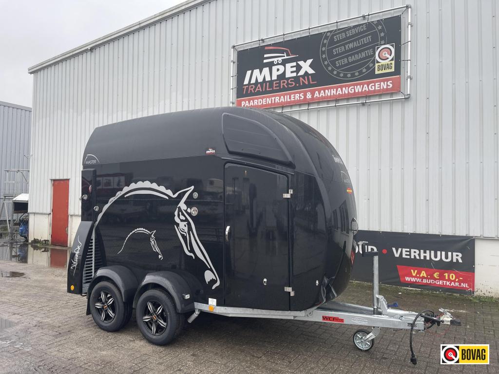 Bij Impex Bockmann Master WCF zwart metallic top uitvoering, Nieuw, Polyester, 2-paards trailer