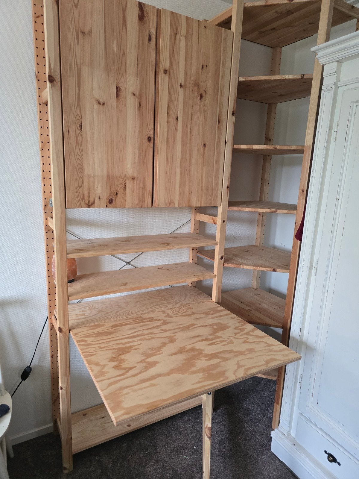 IKEA Ivar Kast met Bureau en Planken - 226 cm Hoog