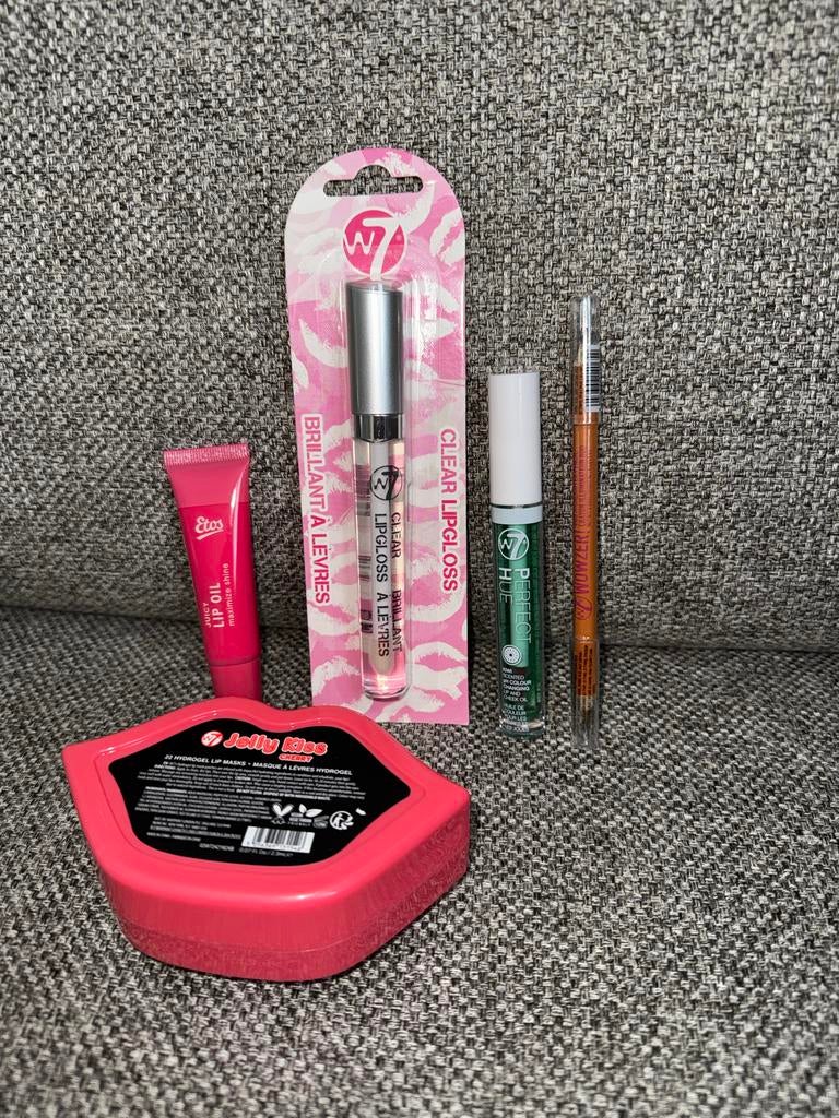 Make-up set: lipolie, lipgloss, lippenbalsem en lipmasker, Lippen, Nieuw, Ophalen of Verzenden, Make-up