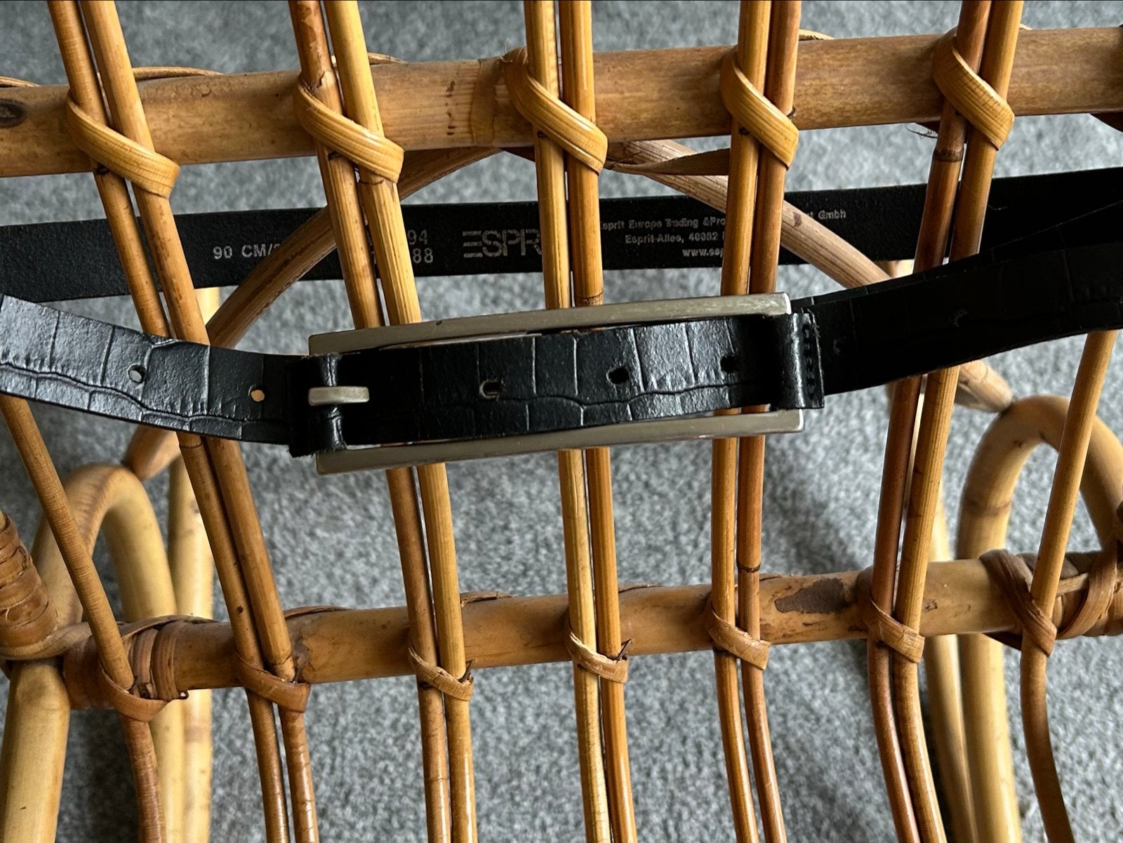 Esprit Zwarte Riem met Gesp - 115 cm, Minder dan 3 cm, 100 cm of meer, Zwart, Ophalen of Verzenden
