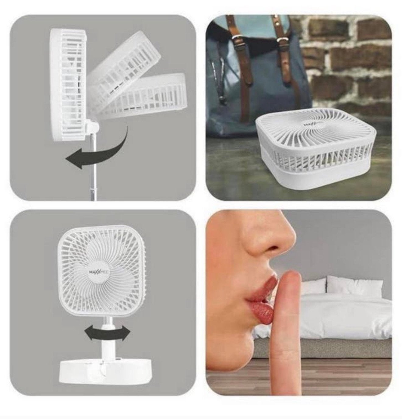 NIEUW accu tafelventilator verstelbaar + afstandsbediening, Ophalen of Verzenden, H, Tafelventilator, B
