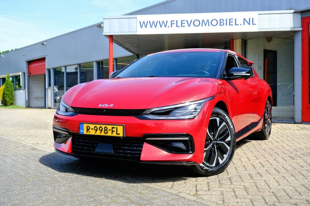 Kia EV6 GT-Line 77.4 kWh aut. Leder-Alcantara|Adapt.Cruise|N, Auto's, Kia, Bedrijf, Te koop, EV6, 360° camera, ABS, Achteruitrijcamera