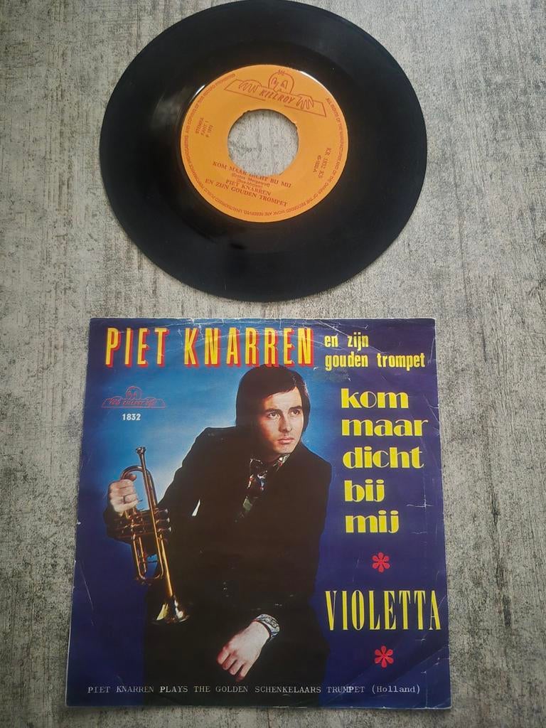 Piet knarren- kom maar dicht bij mij/ violetta, Ophalen of Verzenden, Gebruikt, Overige formaten, Levenslied of Smartlap