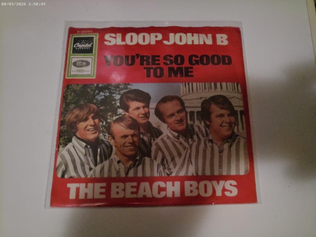 The Beach Boys - Sloop John B. / You're so good to me, Cd's en Dvd's, Vinyl Singles, Gebruikt, Single, Rock en Metal, 7 inch, Ophalen of Verzenden