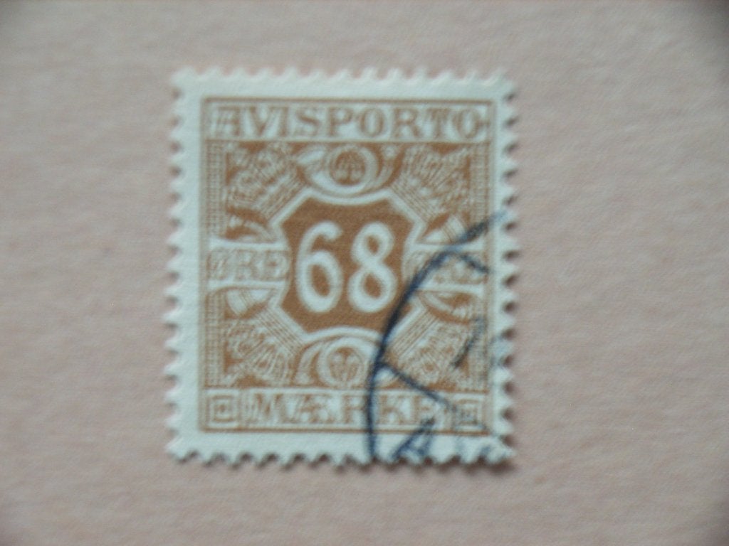 NB  Denemarken verrekenings zegel 7-x, Ophalen of Verzenden, Denemarken, Gestempeld
