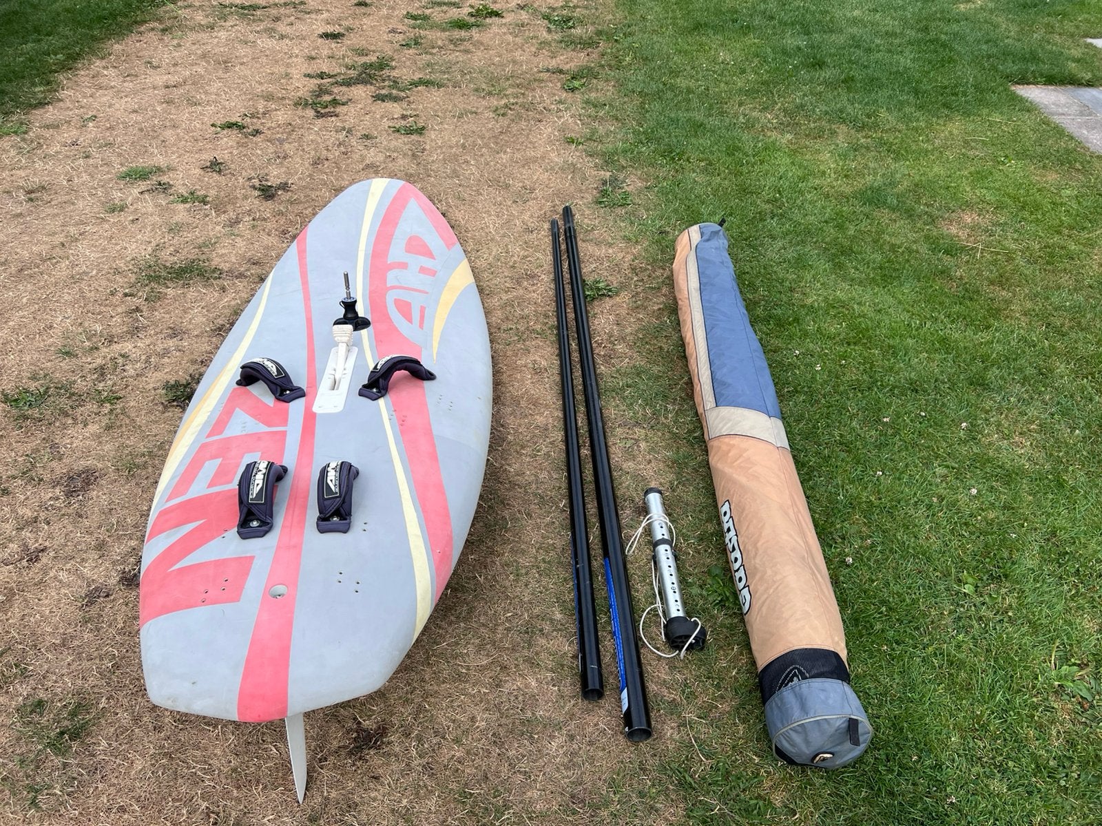 Beginner windsurfset, Ophalen, 250 tot 300 cm, 5 tot 6.5 m², Zo goed als nieuw
