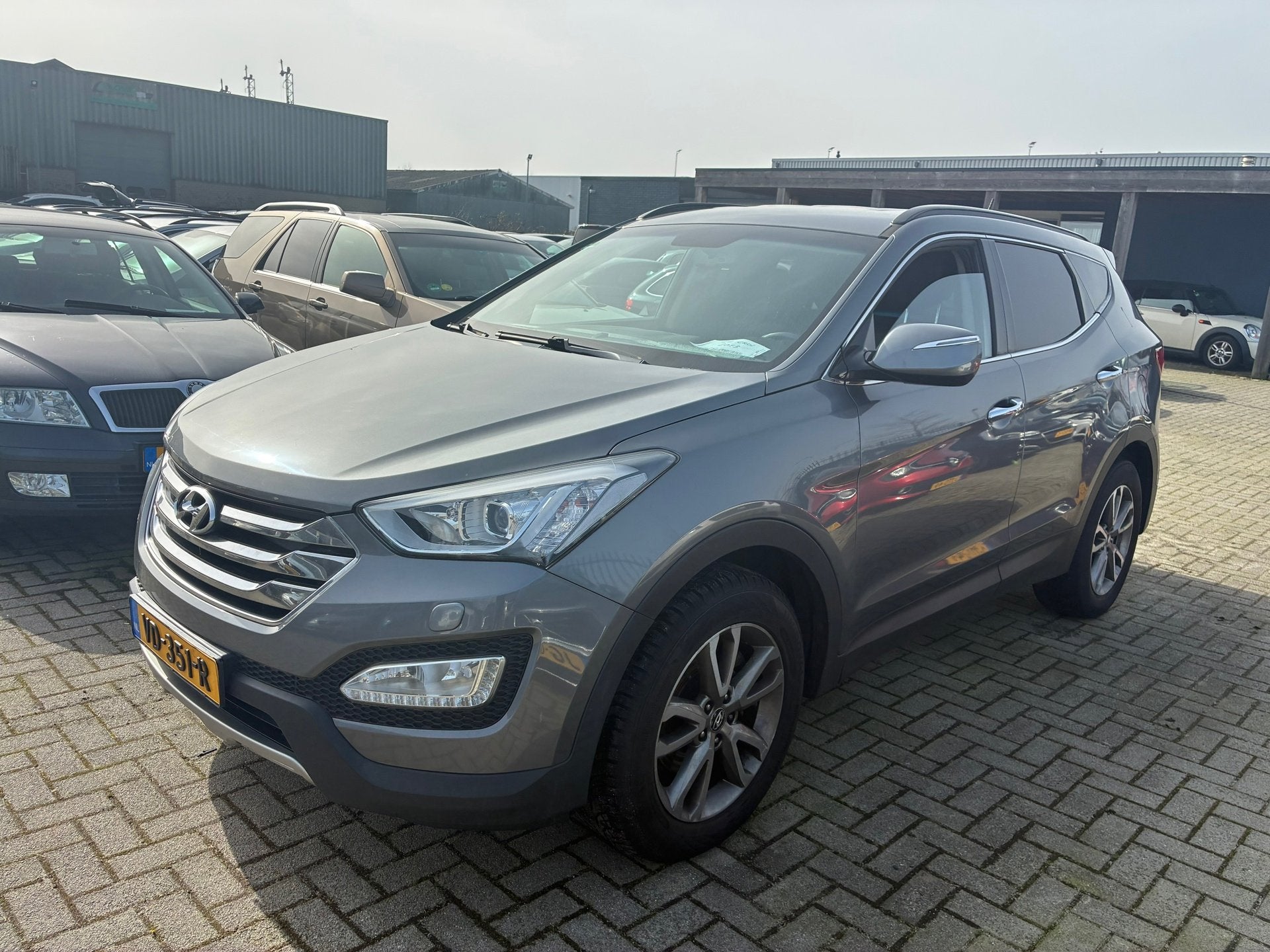 Hyundai Santa Fe 2.2 CRDi grijs-kenteken, Auto's, Bestelauto's, Euro 5, Gebruikt, Bedrijf, Vierwielaandrijving