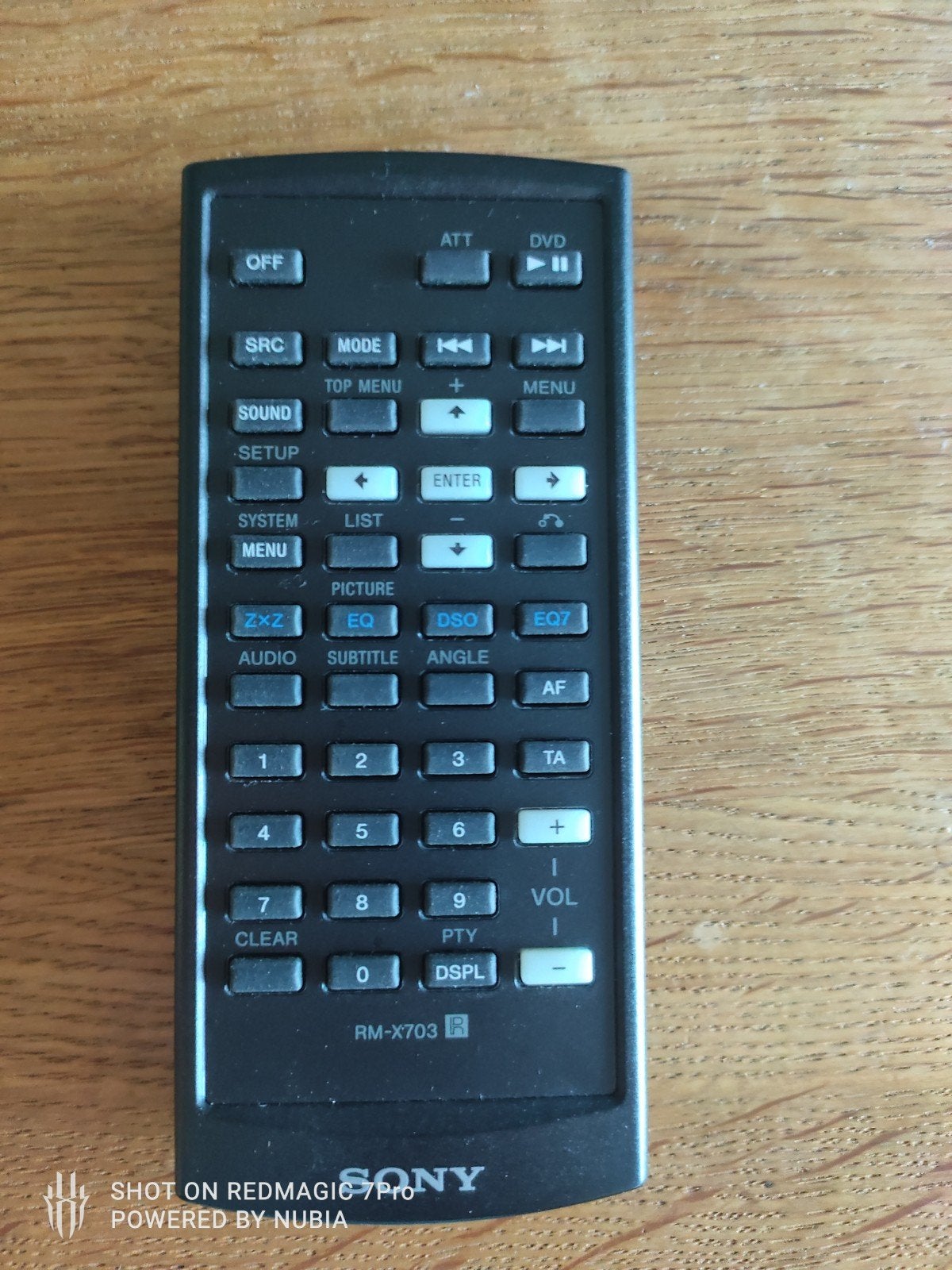 Sony RM-X703 Afstandsbediening voor DVD/Mediaspeler, Ophalen of Verzenden, Zo goed als nieuw, Origineel