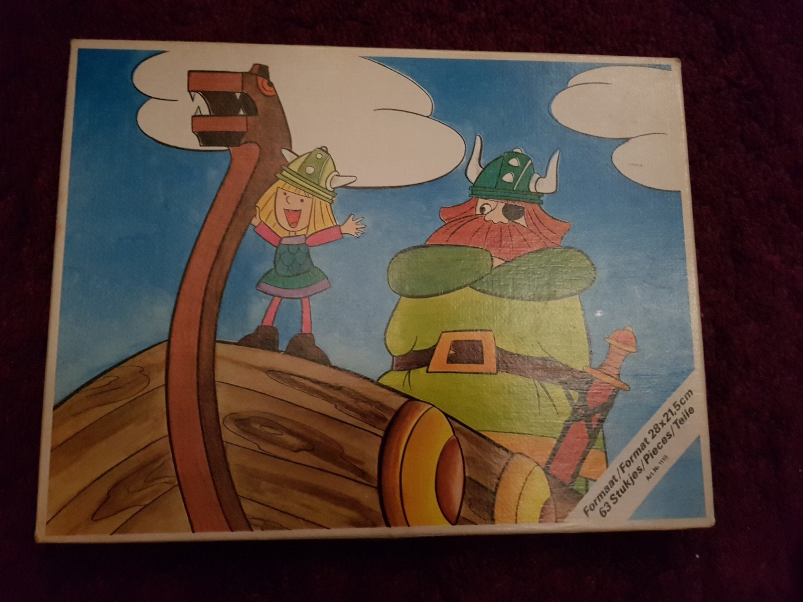Wickey de Viking Jigsaw Puzzle - 63 stukjes, Ophalen of Verzenden, 10 tot 50 stukjes, Gebruikt, 6 jaar of ouder