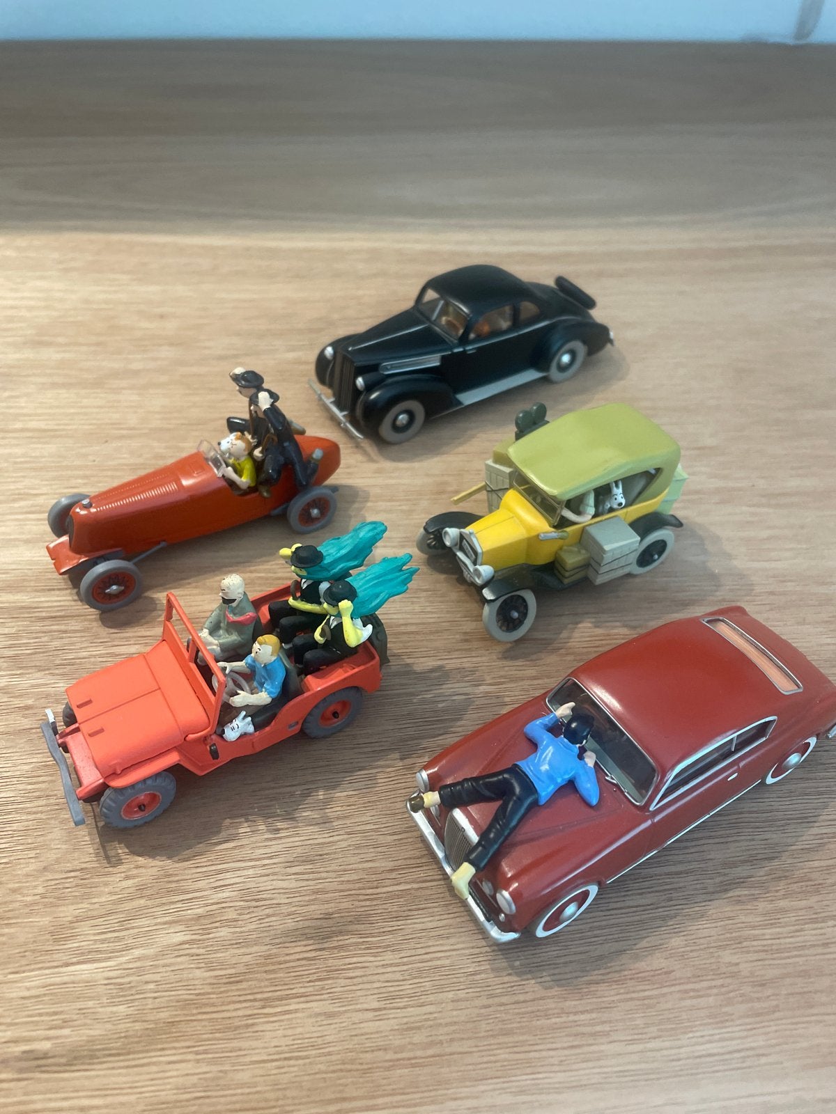 Set van 5 Kuifje auto's met figuren, Ophalen of Verzenden, Nieuw
