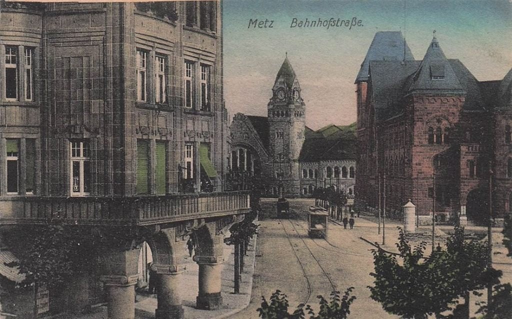 702-333-001 Metz Bahnhofstrasse, Verzenden, Voor 1920, Frankrijk