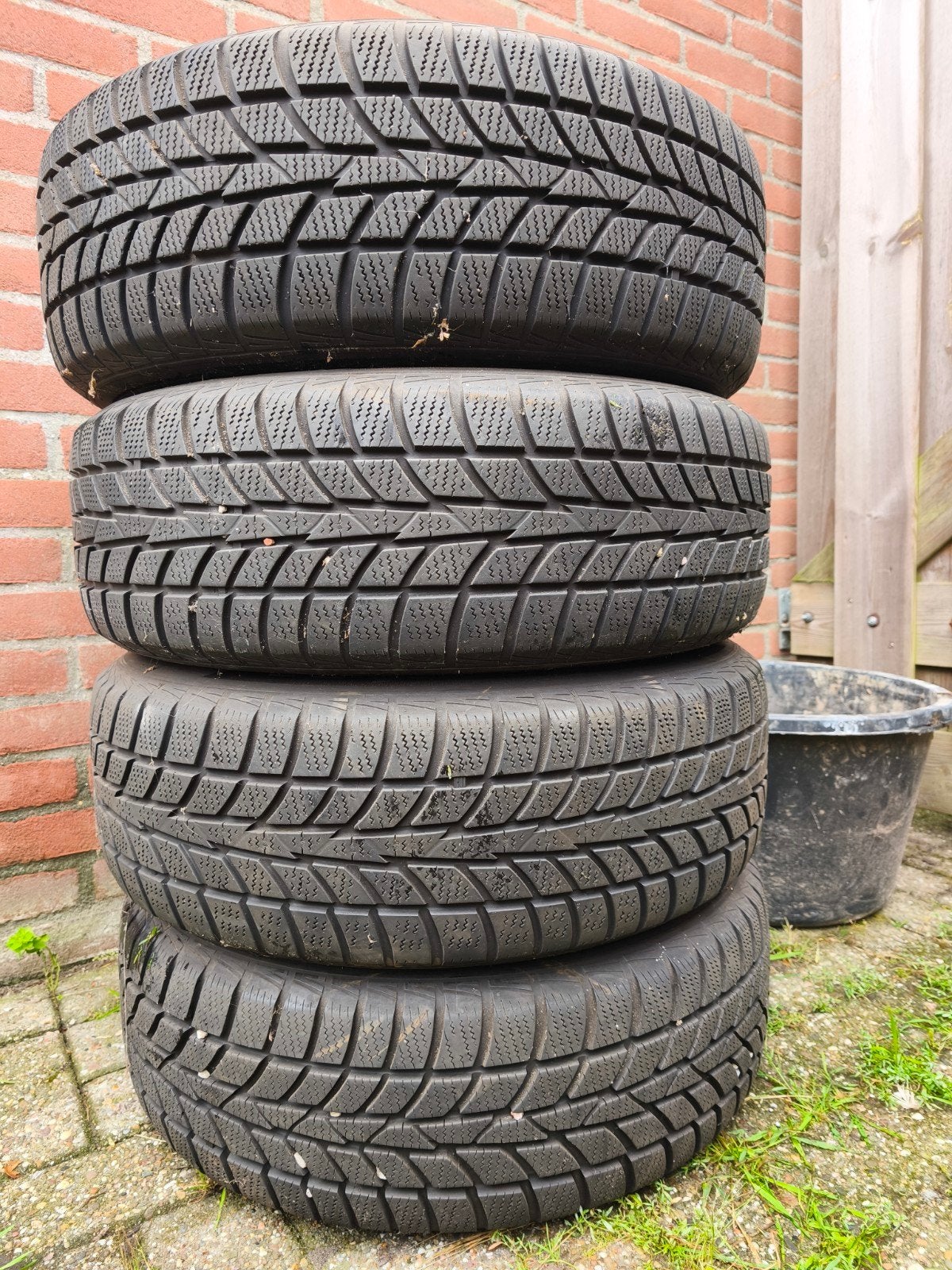 Mooie Hankook winterbanden 5x112, Ophalen, Gebruikt