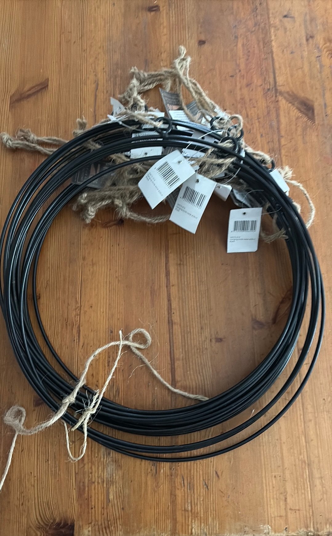 21 zwarte metalen ringen 28cm nieuw hobby decoratie, Huis en Inrichting, 28 cm, Ophalen of Verzenden, Nieuw, Metaal