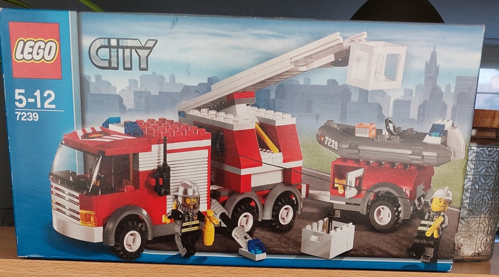 Lego City Brandweerwagen met boot (set 7239)