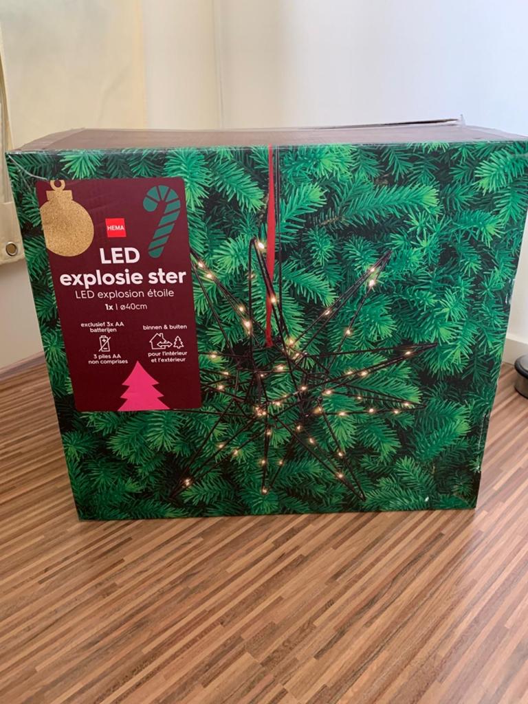 Led Ster van de HEMA., Ophalen of Verzenden, Nieuw, Minder dan 50 cm
