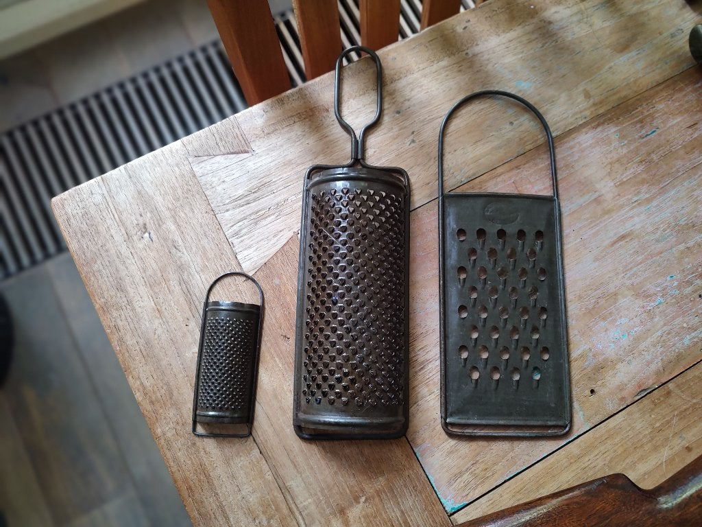 antieke raspen keukengerij, Antiek en Kunst, Ophalen of Verzenden
