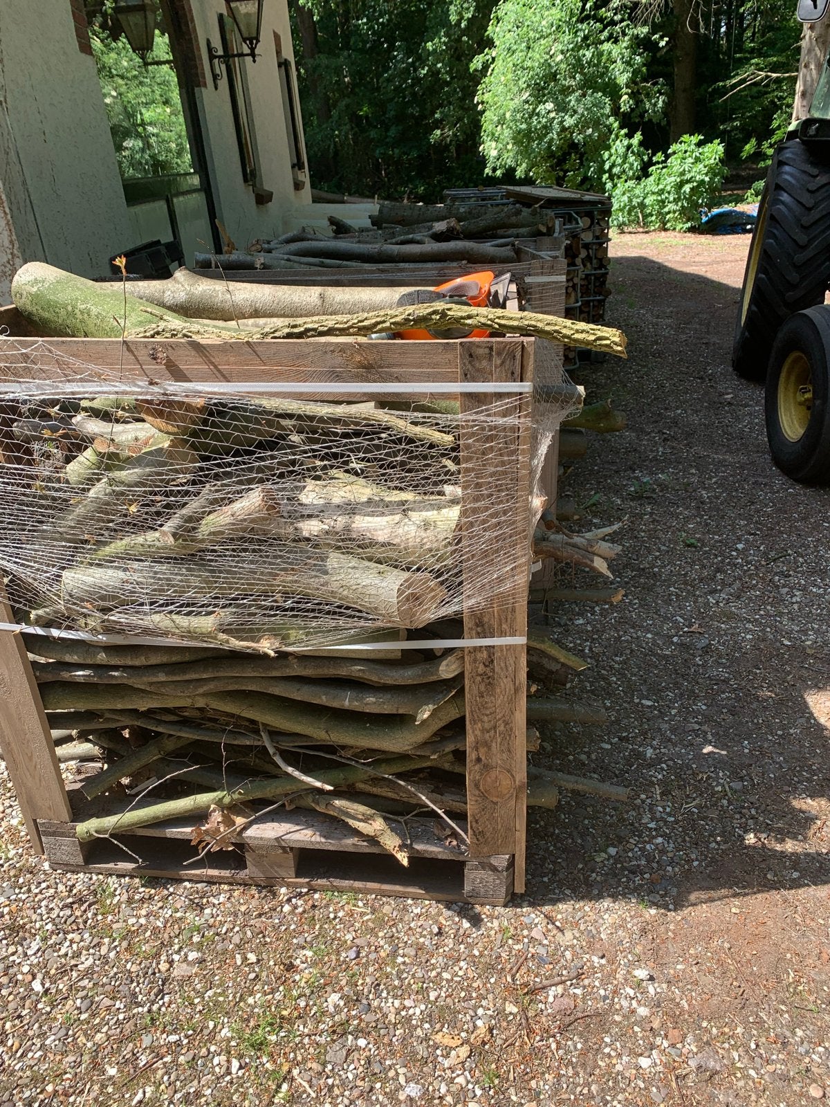 Brandhout stukhout: Eik, Beuk, Berk, Esdoorn - 1,2 kuub, Tuin en Terras, Haardhout, Minder dan 3 m³, Ophalen, Eikenhout, Blokken