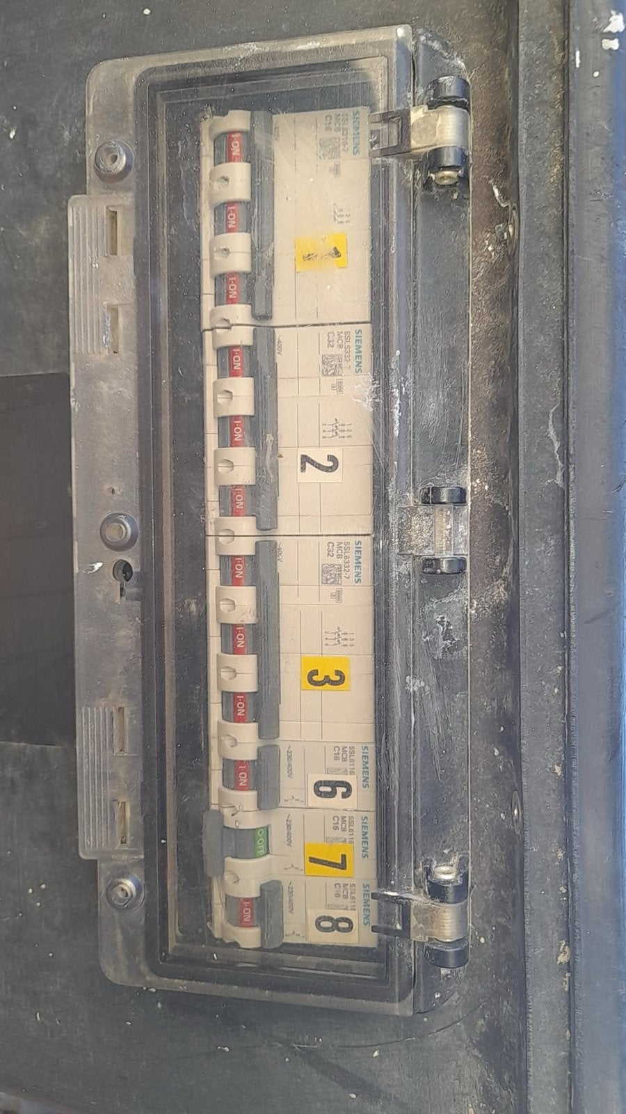 Bouwstroomkast / Verdeelkast met Siemens installatieautomate, Ophalen, Gebruikt, Siemens, Groepenkast