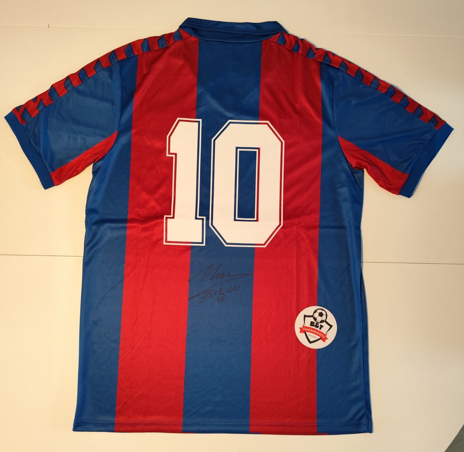 Gesigneerd Maradona Shirt - FC Barcelona Retro #10, Shirt, ., Maat L, Ophalen of Verzenden