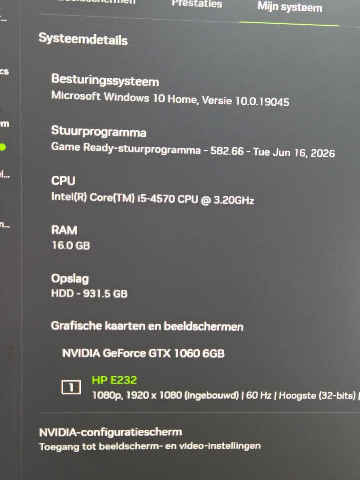 Gaming PC i5-4570 3.2GHz, 16GB RAM, GTX 1060 6GB, 1TB HDD, Ophalen, Refurbished, Gaming, HDD