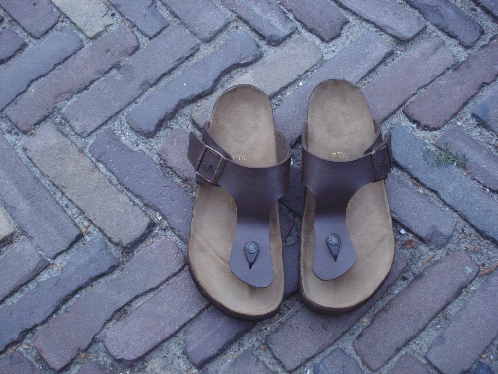 BIRKENSTOCK RAMSES BRUIN 41 NU GRATIS VERZENDING PER POST, Slippers, Bruin, Verzenden, Zo goed als nieuw