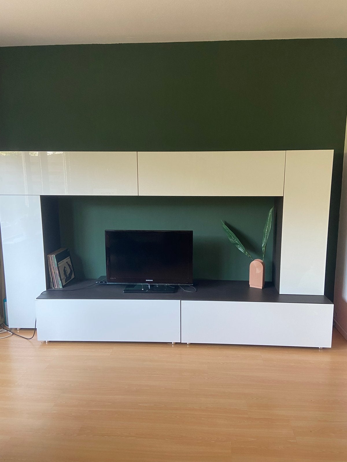 Modern tv-meubel met opbergruimte, Ophalen, Gebruikt, 200 cm of meer, 150 tot 200 cm
