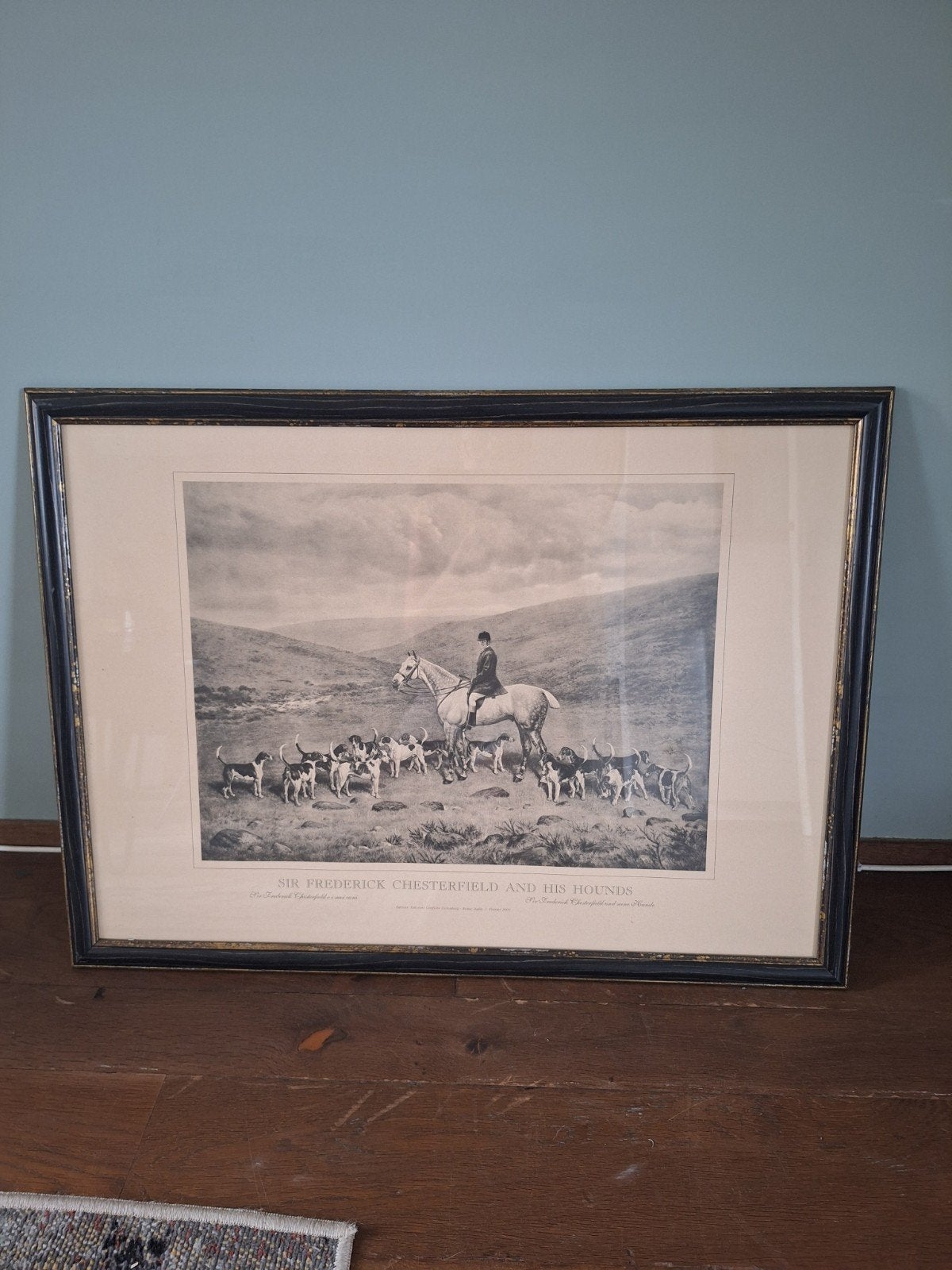 Sir Frederick Chesterfield prent met lijst, Antiek en Kunst, Kunst | Etsen en Gravures, Ophalen, 55 cm, 75 cm