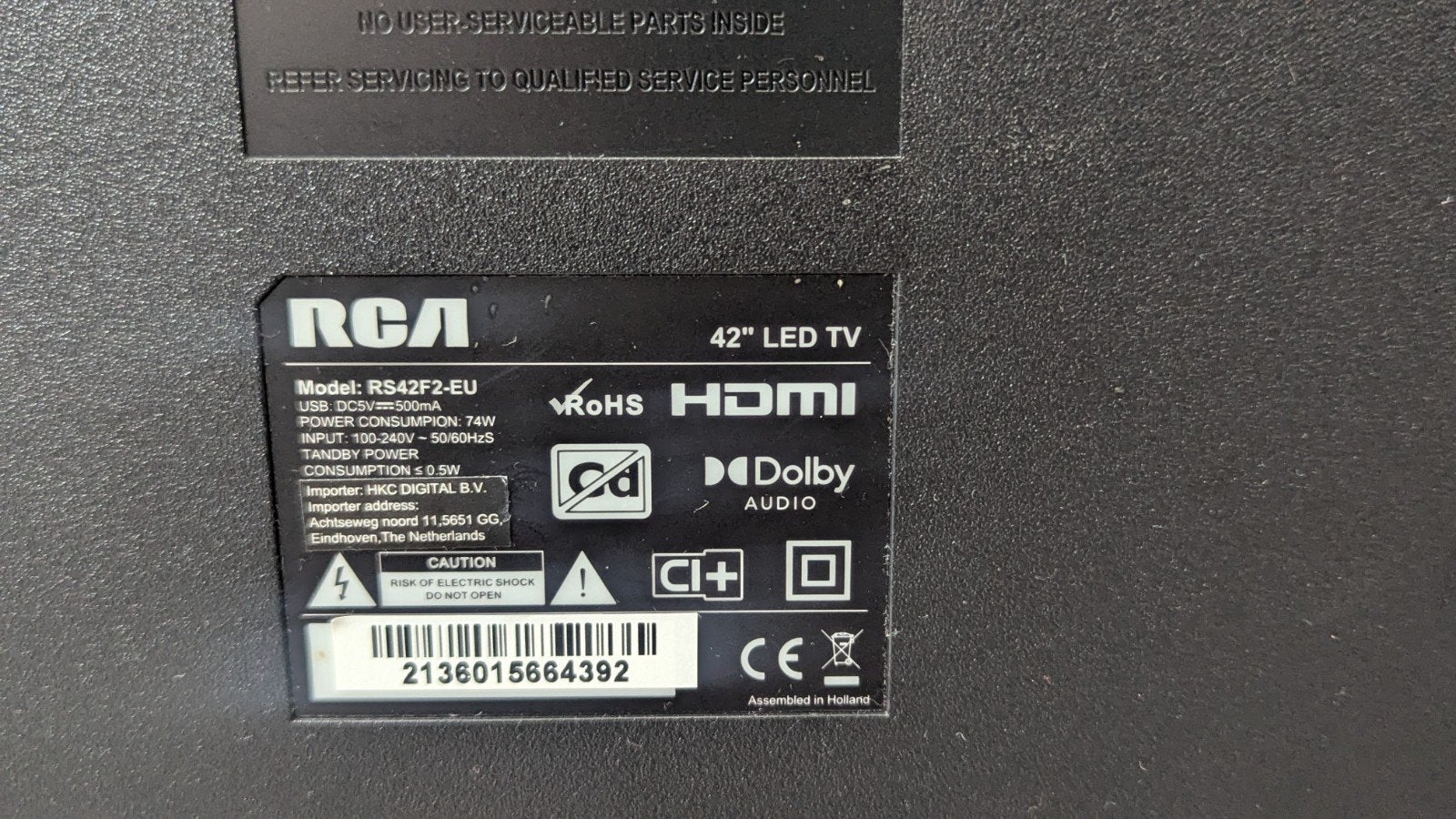 RCA 42" LED TV - Goede staat, zonder afstandsbediening, Ophalen, RCA, Alexandra.rl.walker@gmail.com, 7316HJ