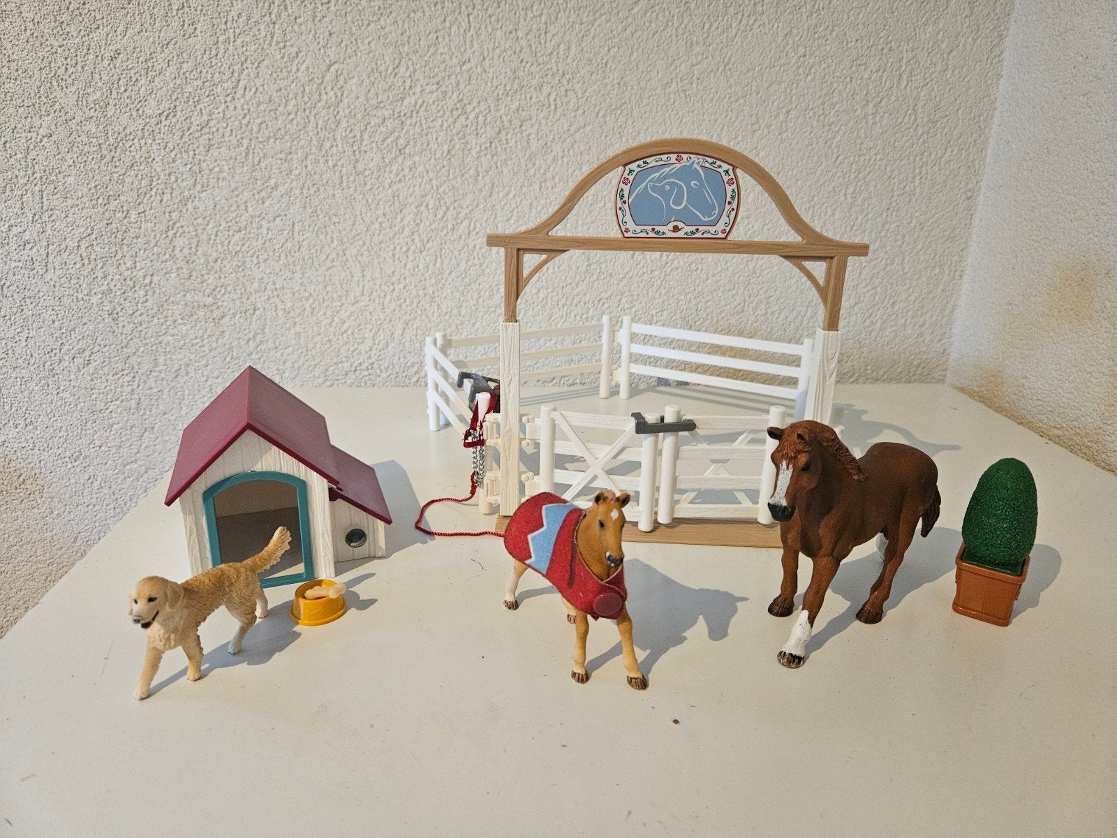 Schleich Horse Club set met paarden, hond en accessoires, Ophalen of Verzenden, Zo goed als nieuw