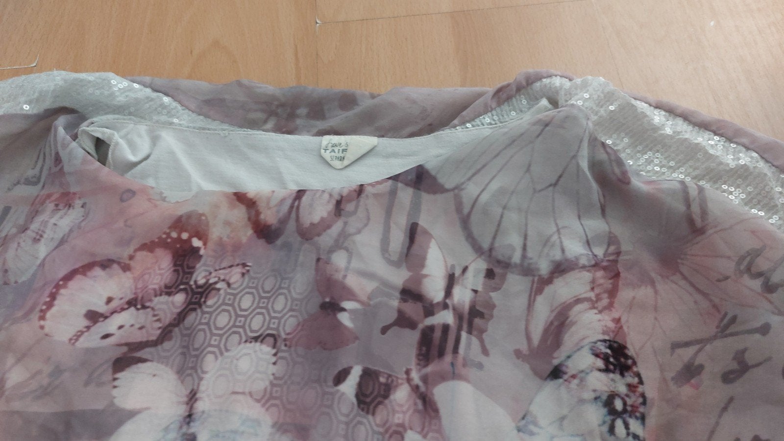 Te koop tuniek vlinder, Ophalen of Verzenden, Zo goed als nieuw, Maat 46/48 (XL) of groter