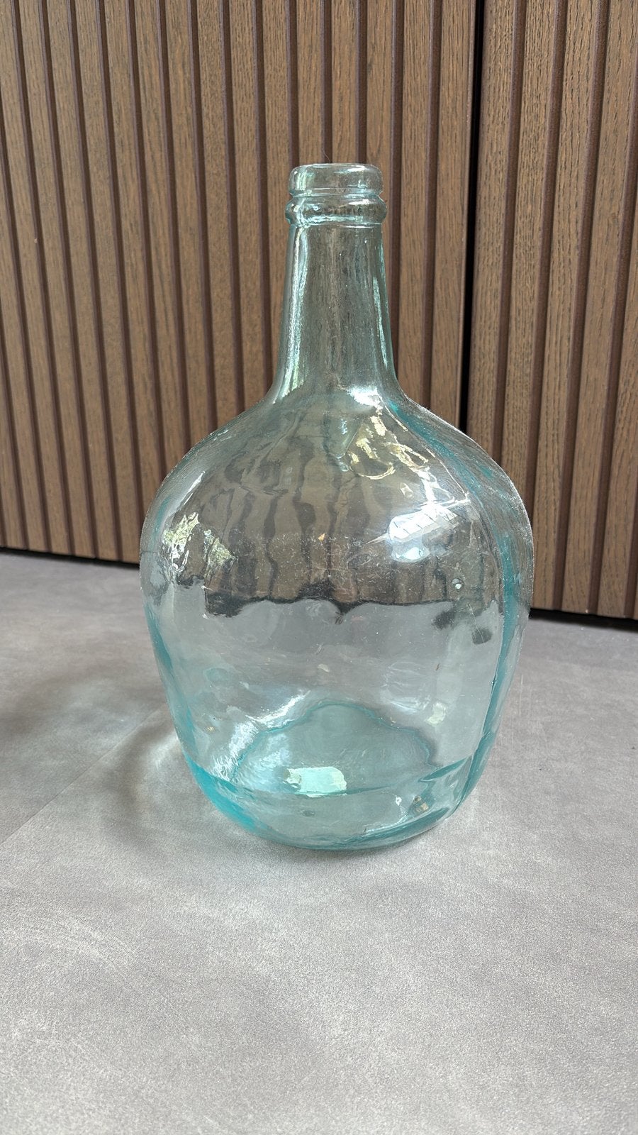 Mooie grote glazen decoratieve fles/vaas, Ophalen of Verzenden