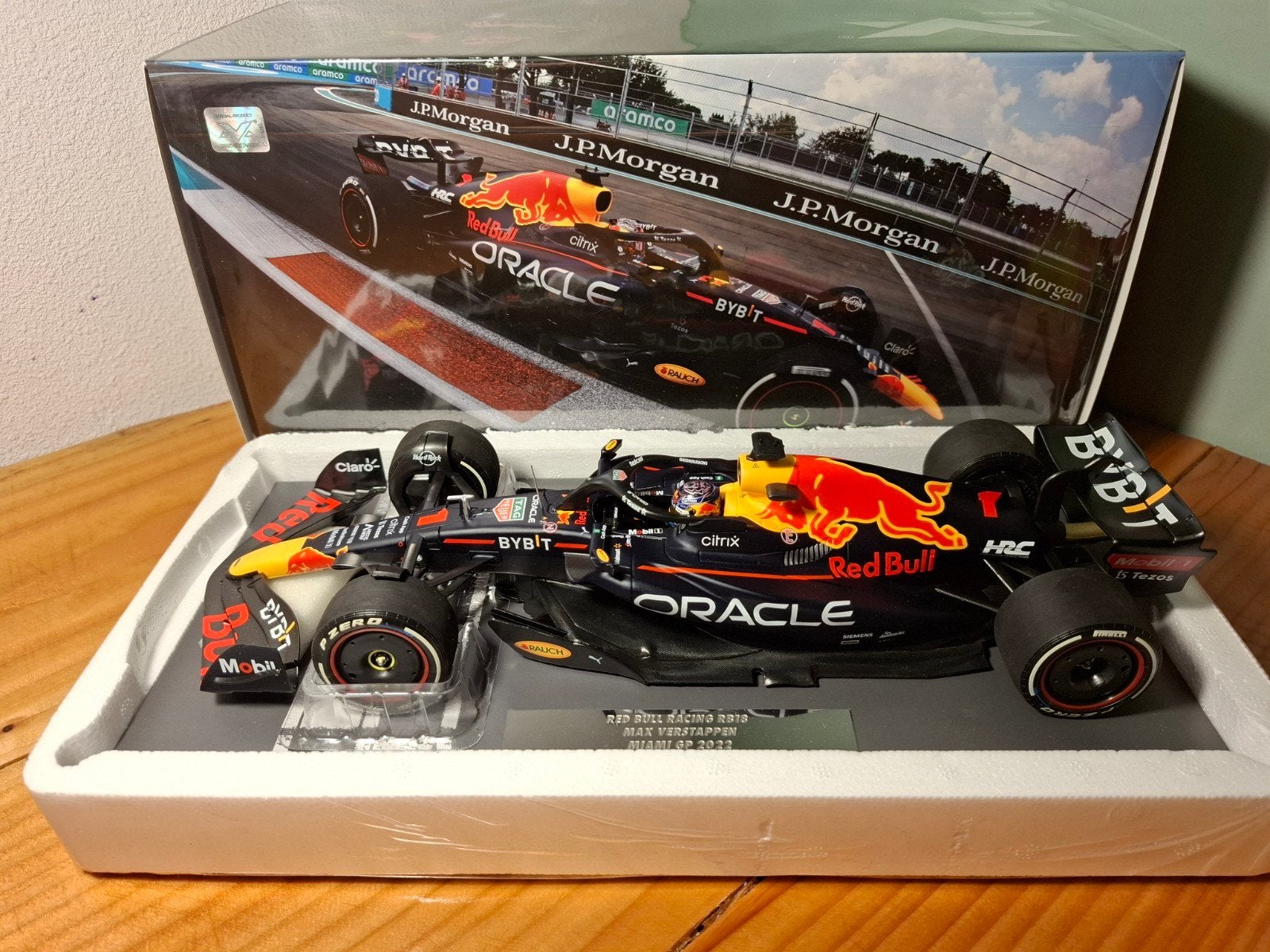 Max Verstappen Miami GP 2022 1:18, Ophalen of Verzenden, Nieuw, Auto, MiniChamps