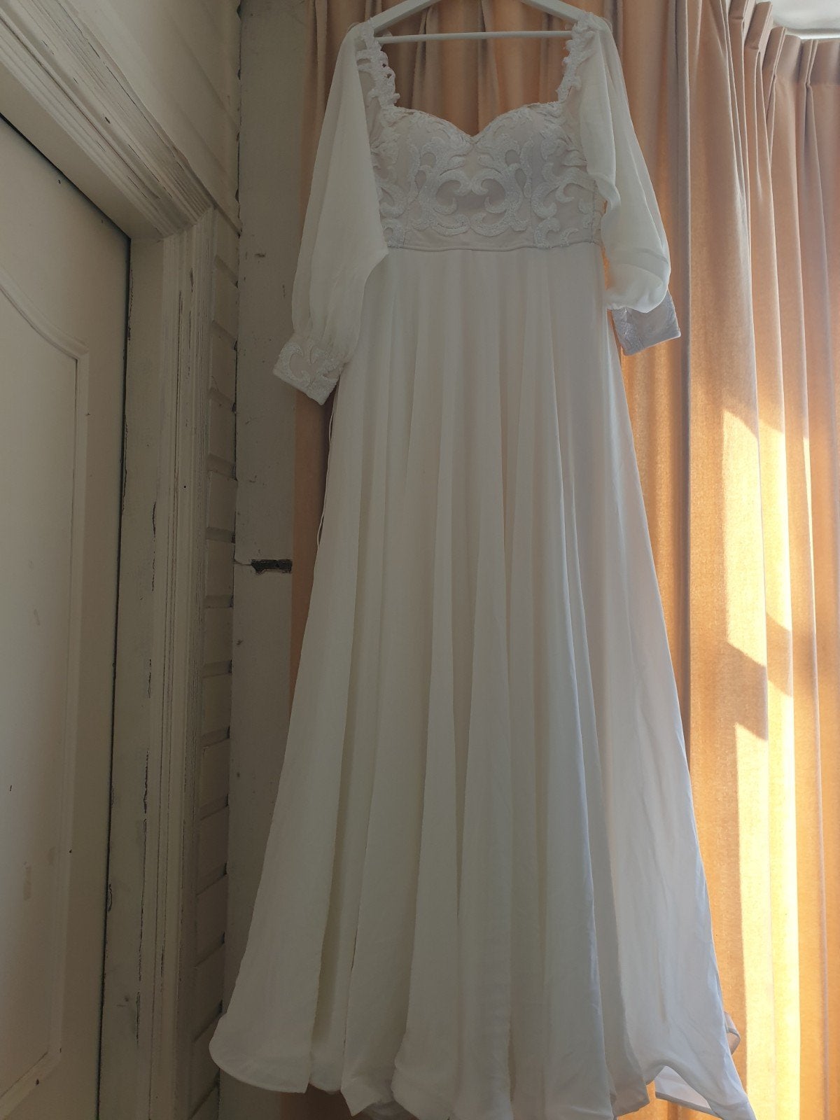 Romantische trouwjurk / fantasy jurk, Kleding | Dames, Gelegenheidskleding, Maat 38/40 (M), Overige typen, Wit, Ophalen of Verzenden