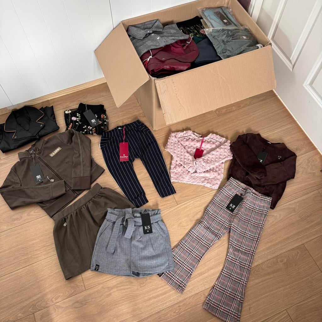 Nieuw partij baby- & kinderkleding, 104 stuks, Ophalen of Verzenden, Nieuw