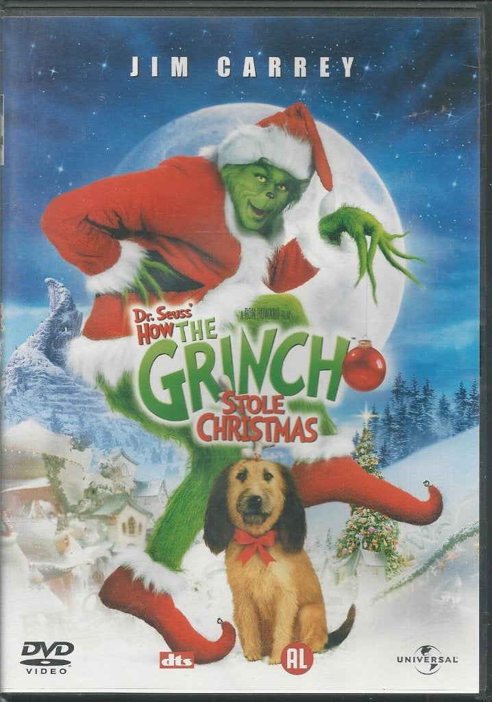 Dr. Seuss how the Grinch stole Christmas met o.a. Jim Carrey, Alle leeftijden, Ophalen of Verzenden, 1980 tot 2000, Actie en Avontuur