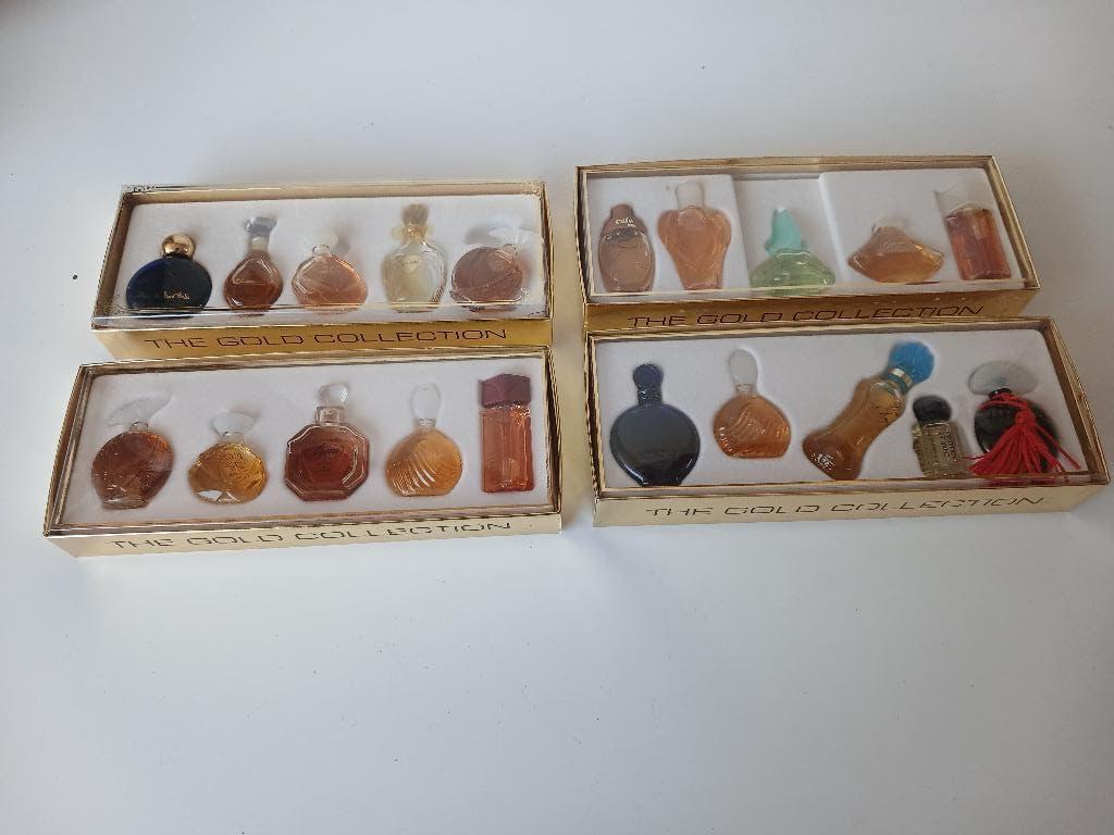 4 coffrets met elk 5 miniaturen " The Gold Collection ", Verzamelen, Verzenden, Nieuw, Miniatuur, Gevuld