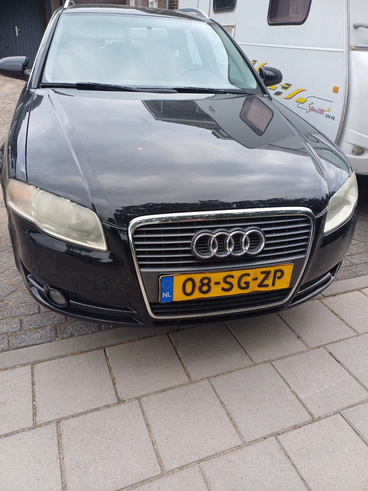 Audi A4 2.0 96KW Avant 2006 stationwagen Zwart, Auto's, Audi, Particulier, A4, Airbags, Airconditioning, Centrale vergrendeling